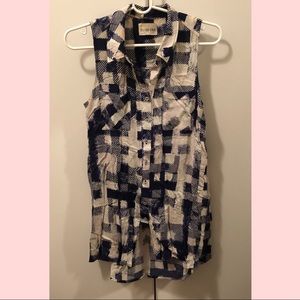 Olive & Oak | Checked Button Down Top